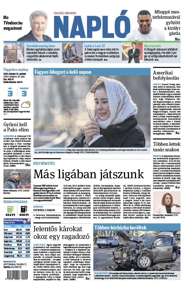 Lapszám: 2025.02.21. + melléklet