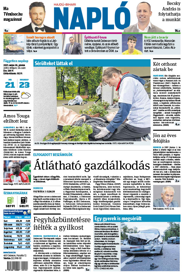 Lapszám: 2025.05.30. + MELLÉKLET