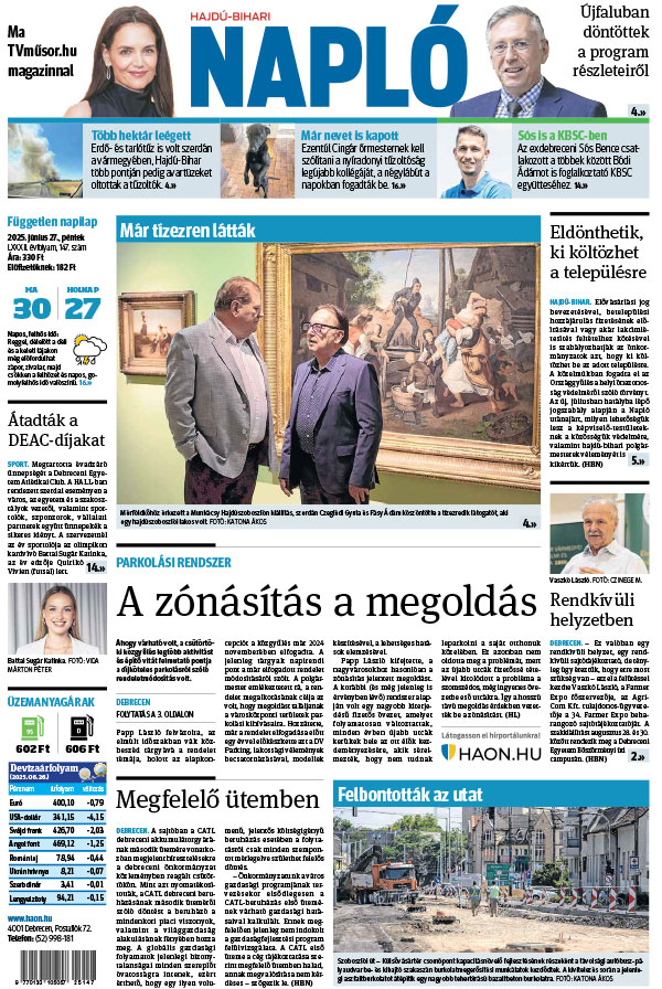 Lapszám: 2025.06.27. + MELLÉKLET