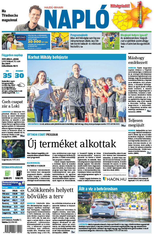 Lapszám: 2025.07.04. + MELLÉKLET