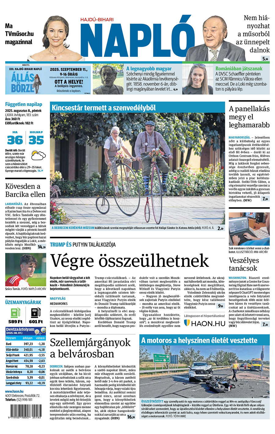 Lapszám: 2025.08.08. + melléklet