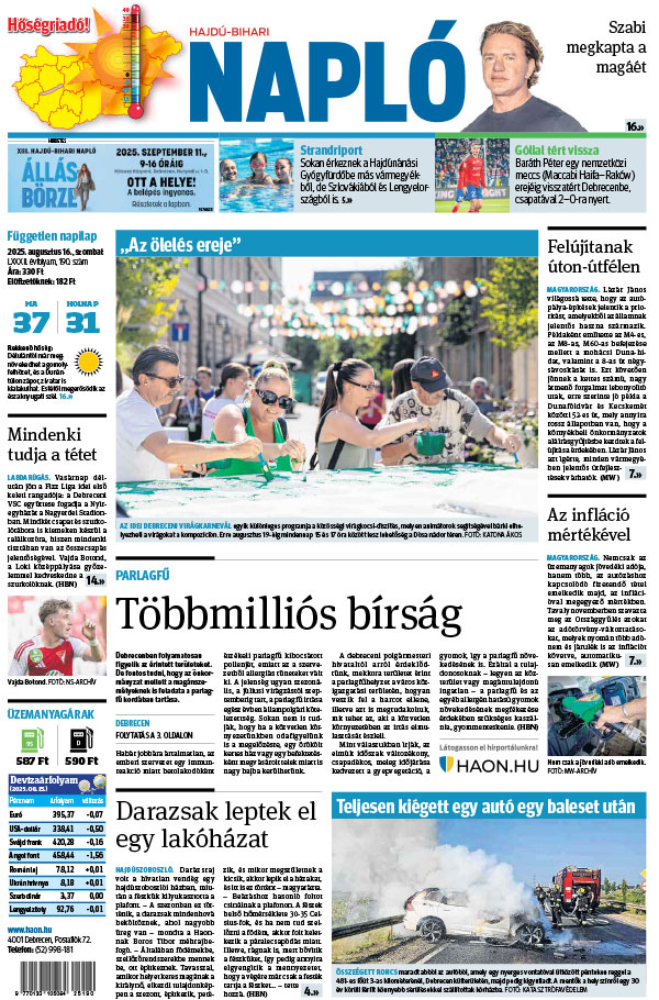 Lapszám: 2025.08.16.