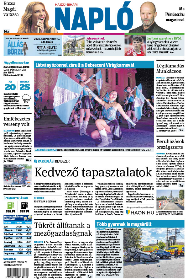 Lapszám: 2025.08.22. + MELLÉKLET