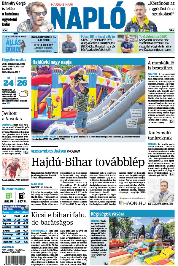 Lapszám: 2025.08.25.