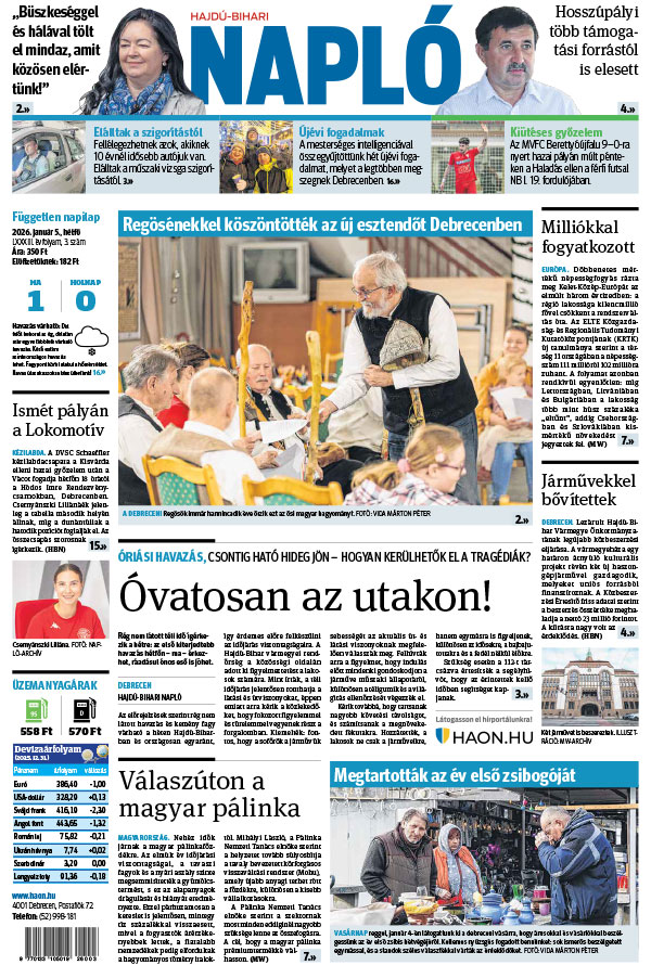 Lapszám: 2026. 01. 05.