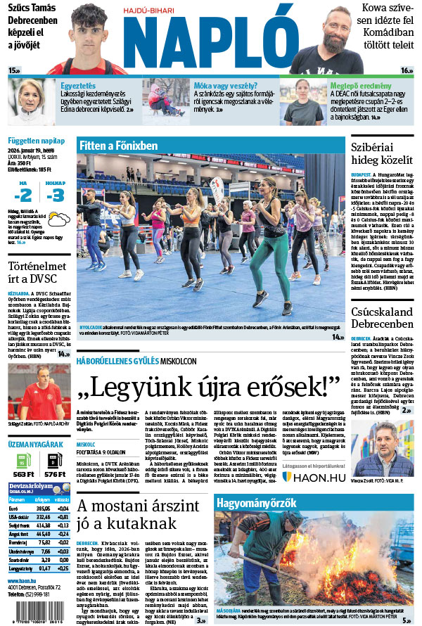 Lapszám: 2026. 01. 19.