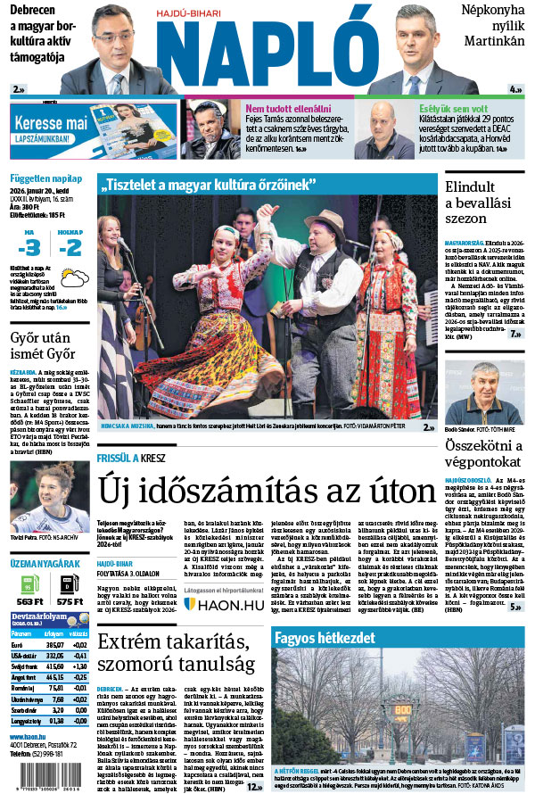Lapszám: 2026. 01. 20.
