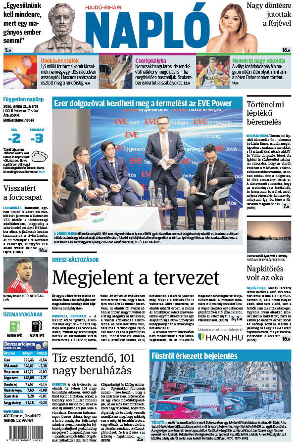 Lapszám: 2026. 01. 21.