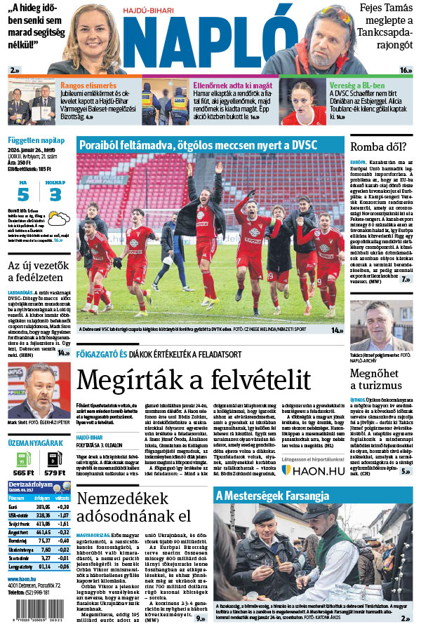 Lapszám: 2026. 01. 26.