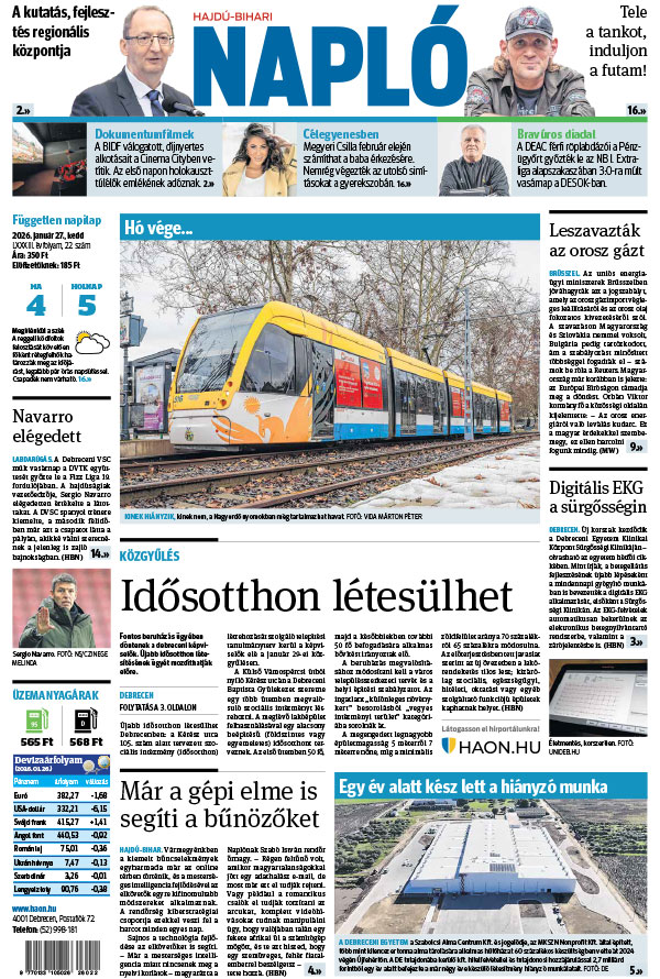 Lapszám: 2026. 01. 27.