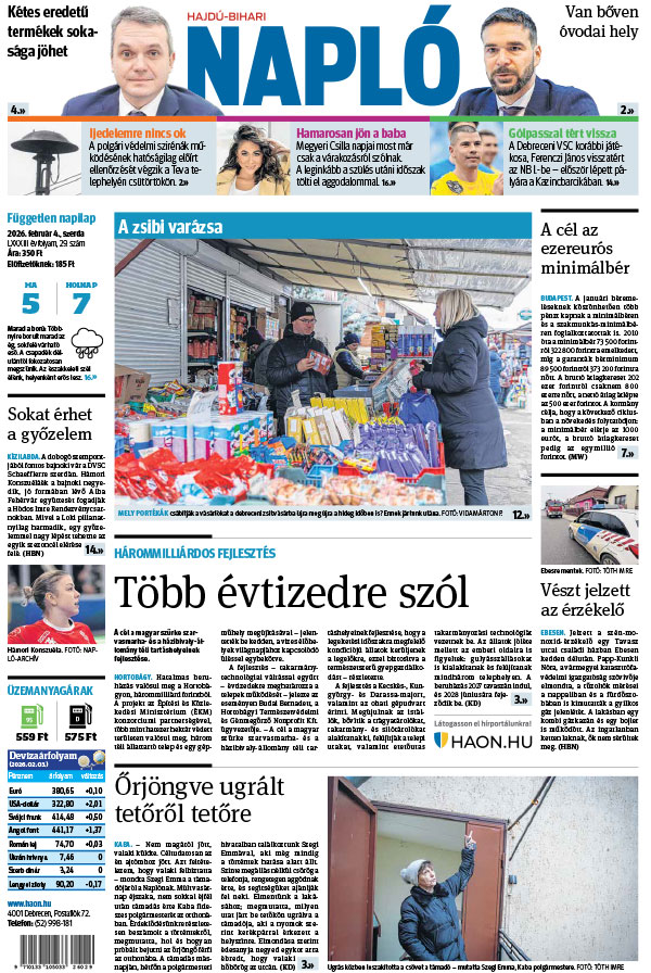 Lapszám: 2026. 02. 04.