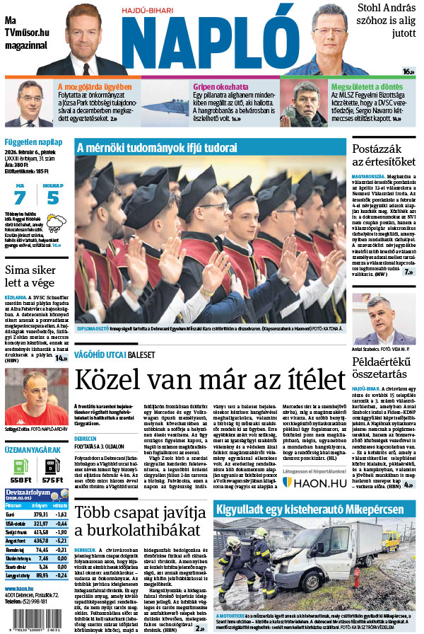 Lapszám: 2026. 02. 06. + MELLÉKLET