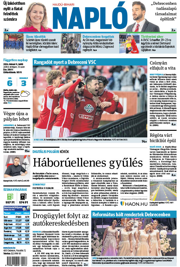 Lapszám: 2026. 02. 09.