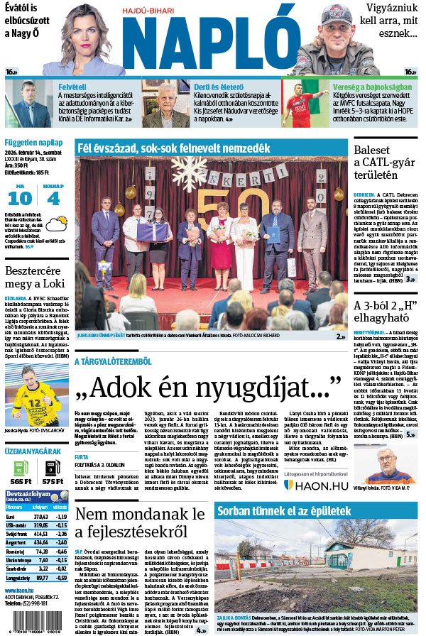 Lapszám: 2026. 02. 14.