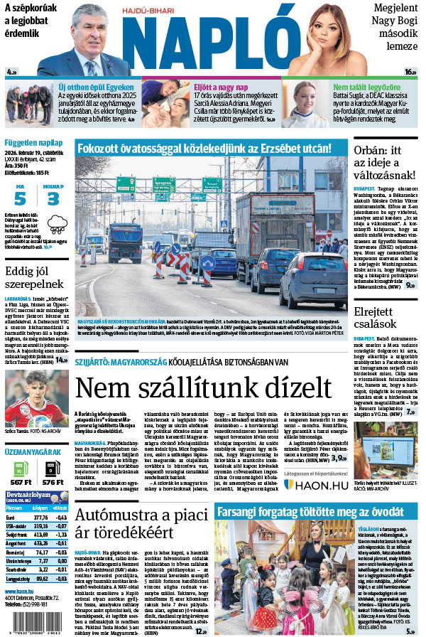 Lapszám: 2026. 02. 19.