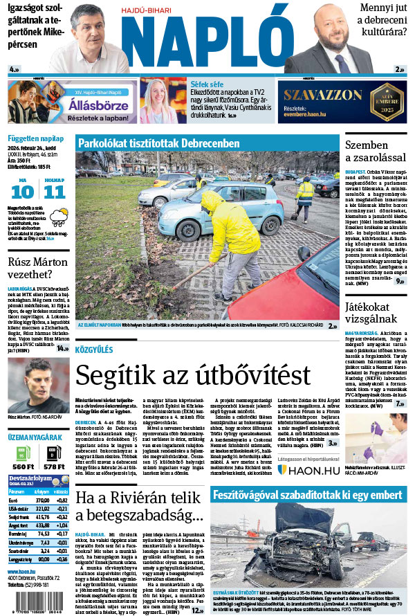Lapszám: 2026. 02. 24.
