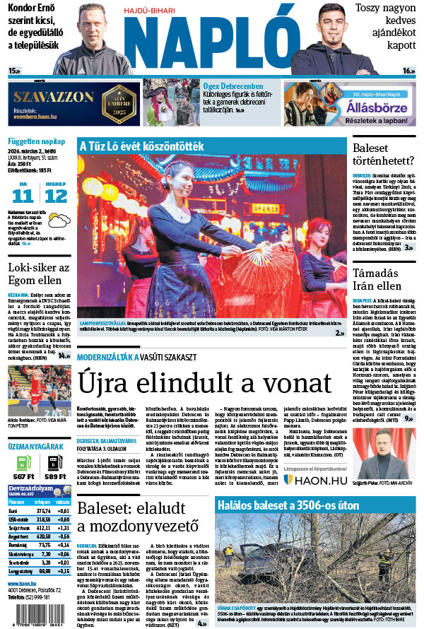 Lapszám: 2026. 03. 02.