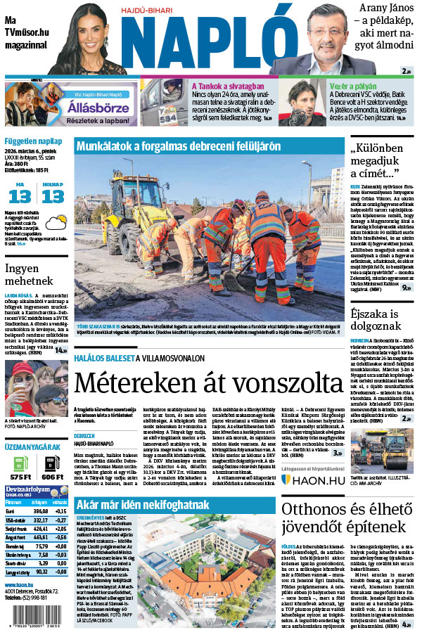 Lapszám: 2026. 03. 06. + MELLÉKLET