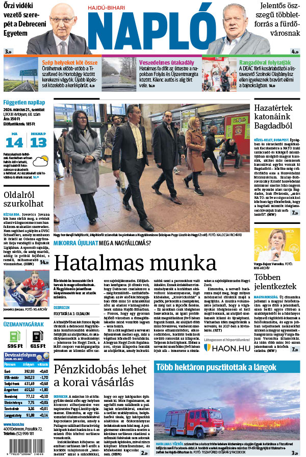 Lapszám: 2026. 03. 21.