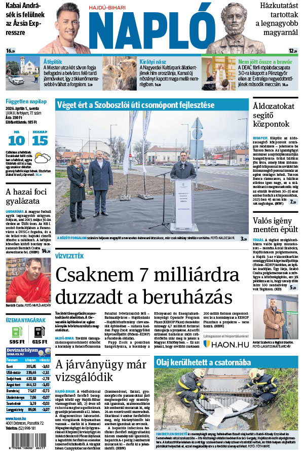 Lapszám: 2026. 04. 01.