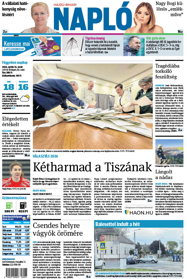 Lapszám: 2026. 04. 14.