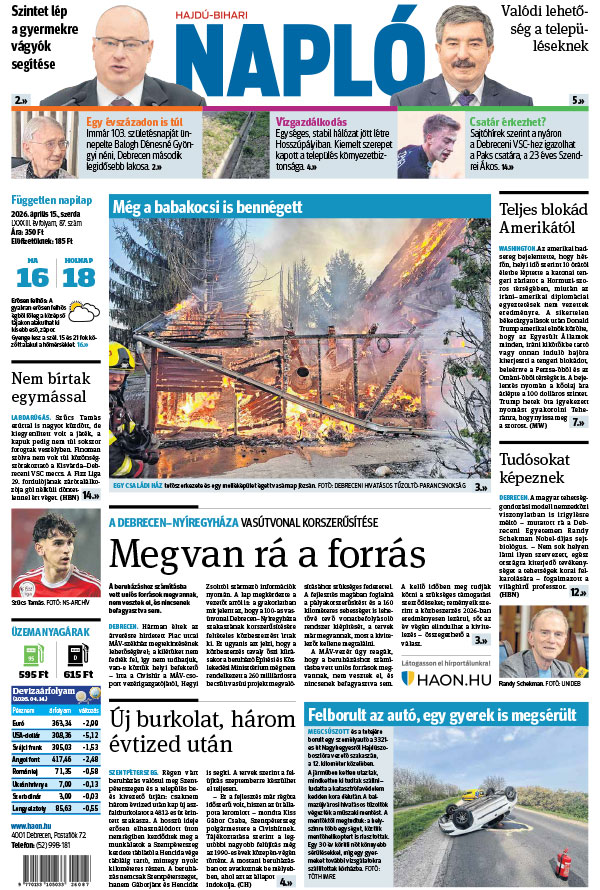 Lapszám: 2026. 04. 15.
