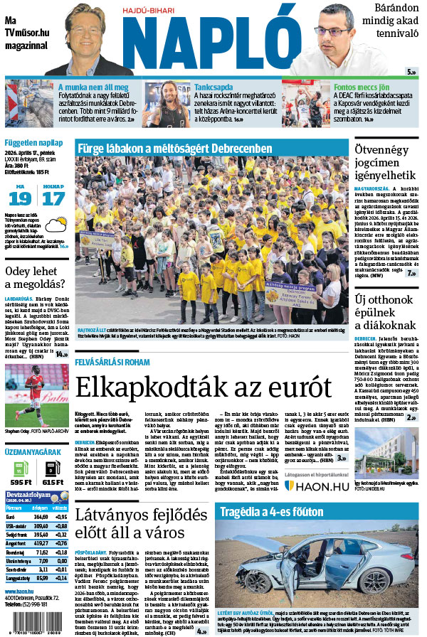Lapszám: 2026. 04. 17. + MELLÉKLET
