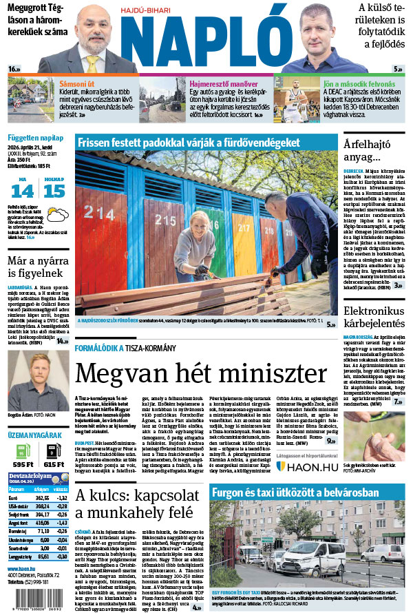 Lapszám: 2026. 04. 21.