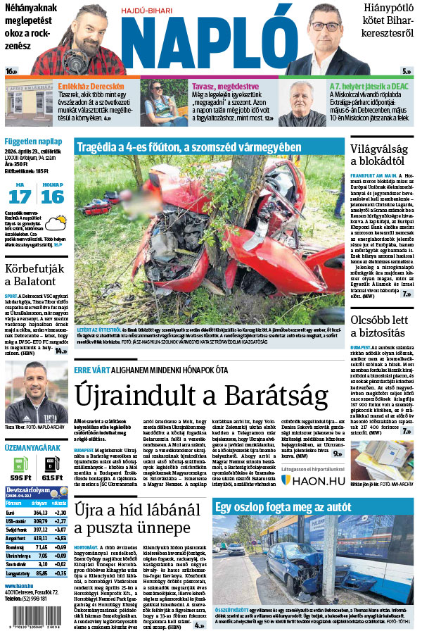 Lapszám: 2026. 04. 23.