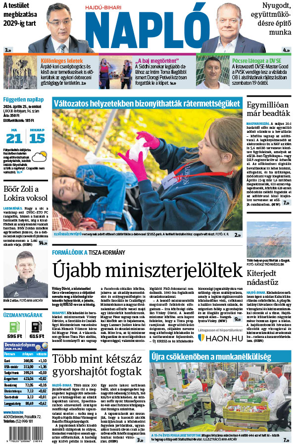 Lapszám: 2026. 04. 25.