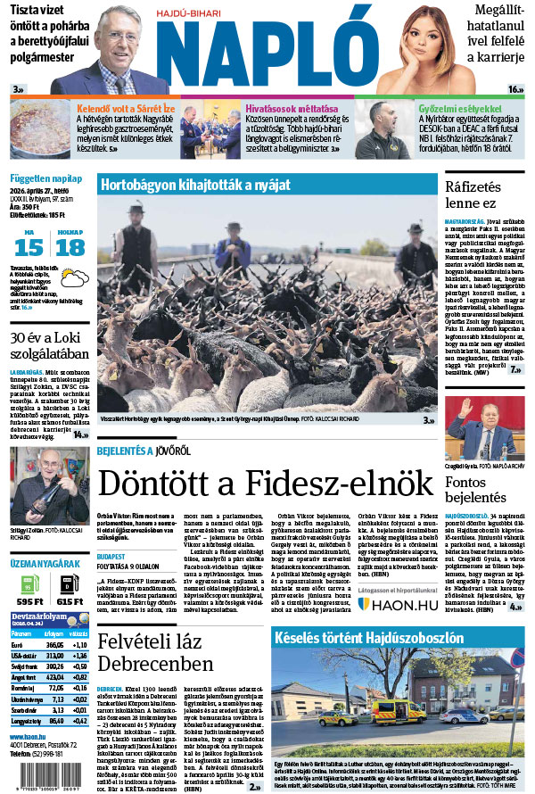 Lapszám: 2026. 04. 27.