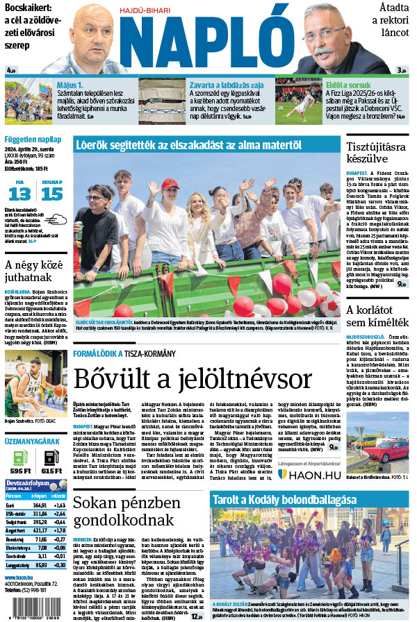 Lapszám: 2026. 04. 29.