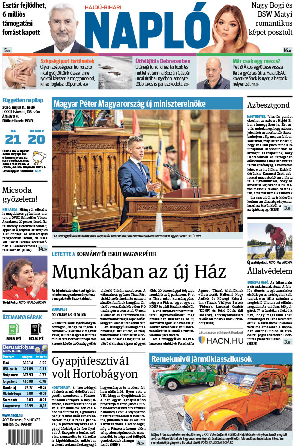 Lapszám: 2026. 05. 11.