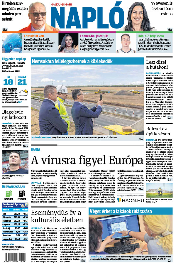 Lapszám: 2026. 05. 14.