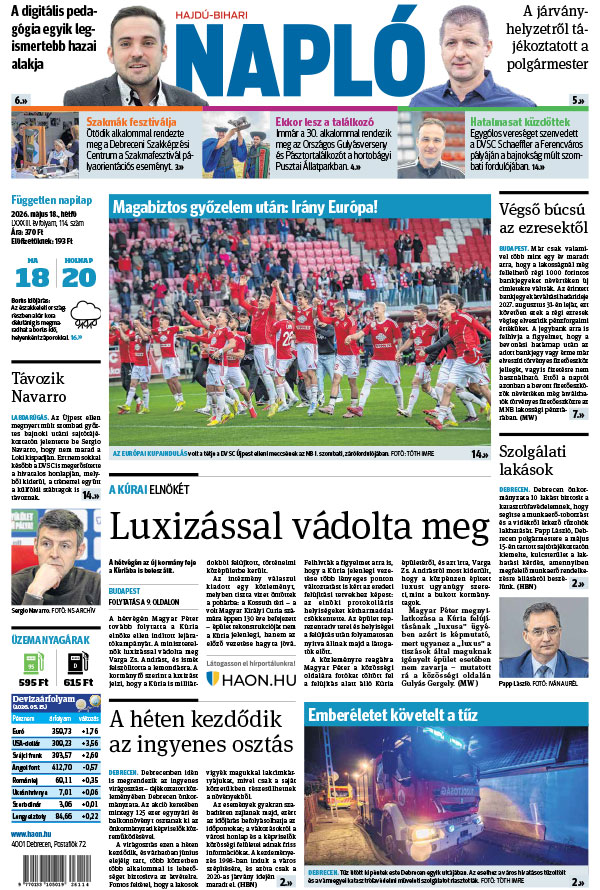 Lapszám: 2026. 05. 18.