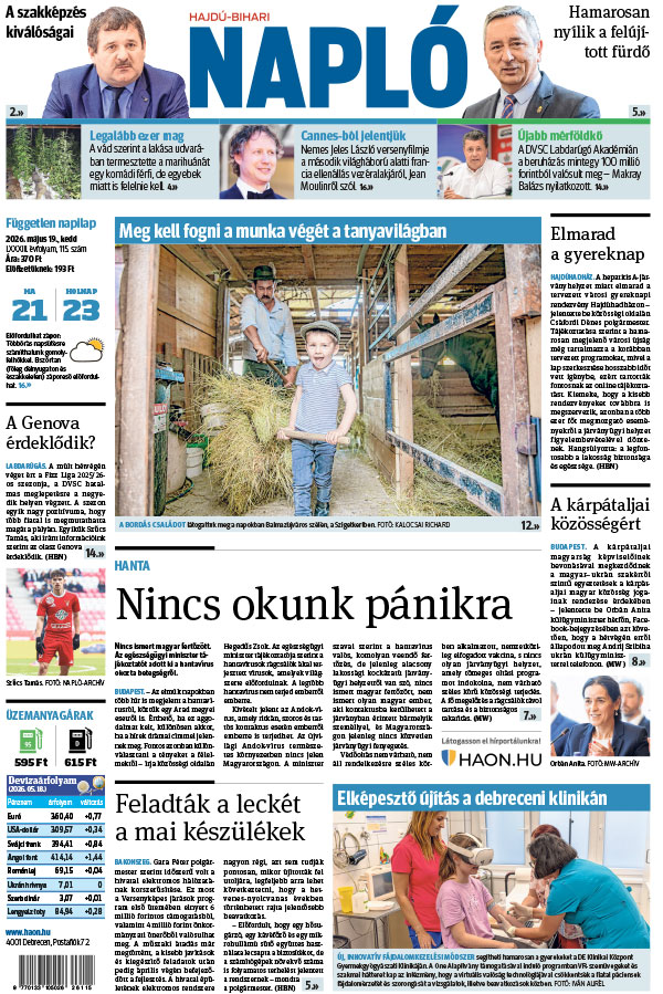 Lapszám: 2026. 05. 19.