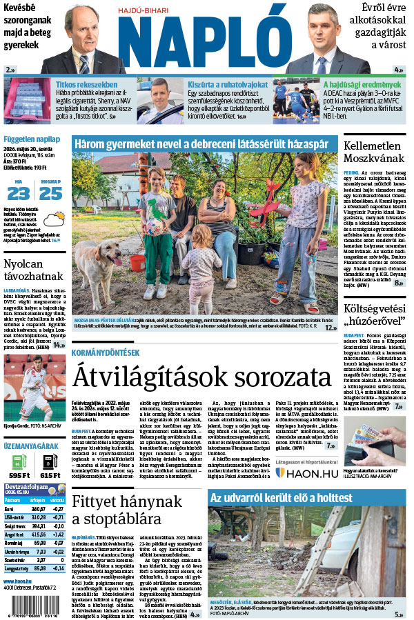 Lapszám: 2026. 05. 20.