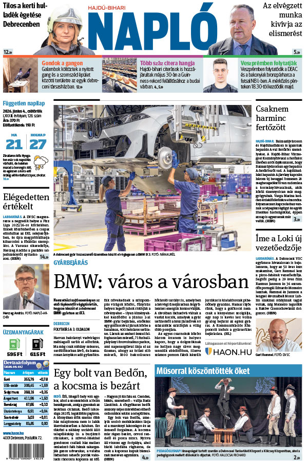 Lapszám: 2026. 06. 04.