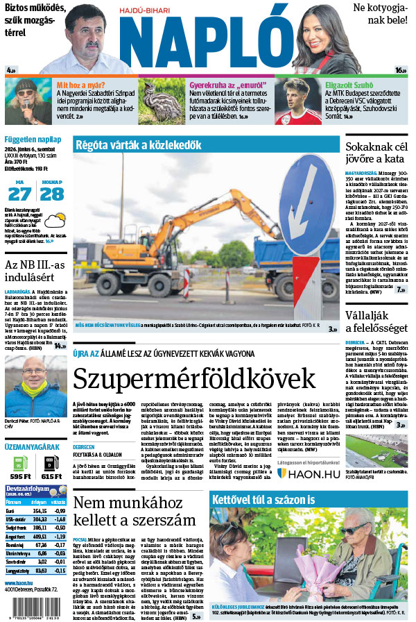 Lapszám: 2026. 06. 06.