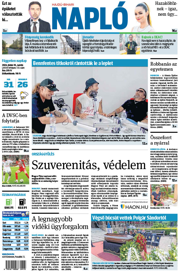 Lapszám: 2026. 06. 10.
