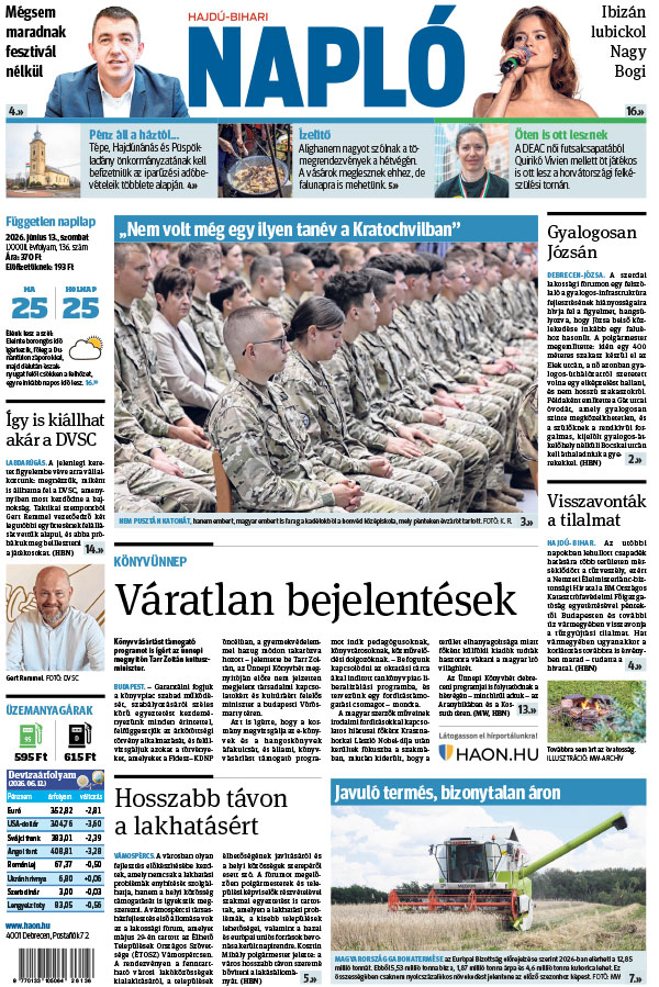 Lapszám: 2026. 06. 13.