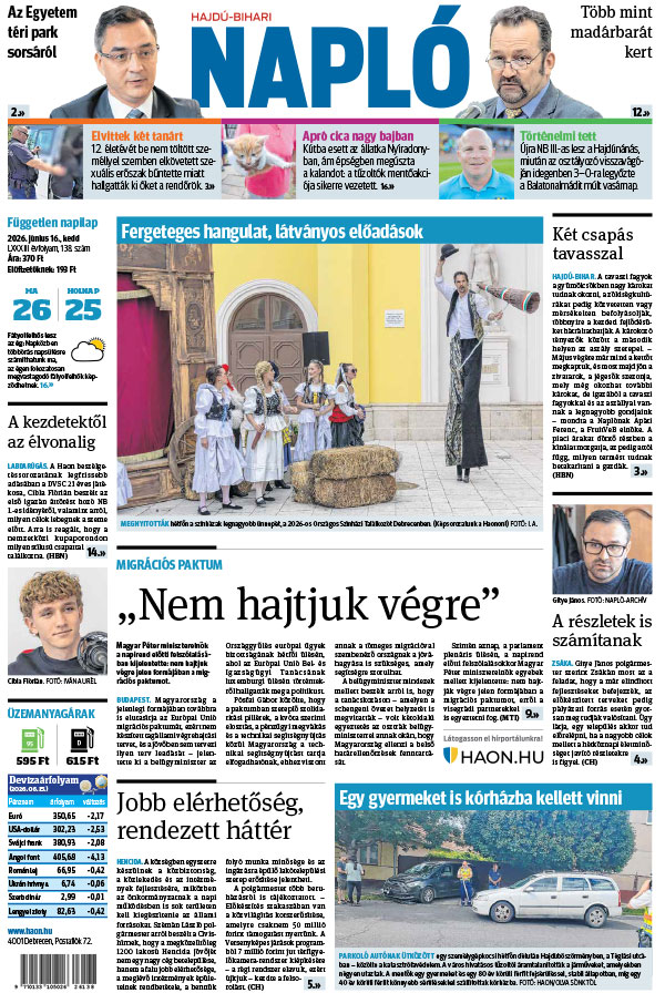Lapszám: 2026. 06. 16.