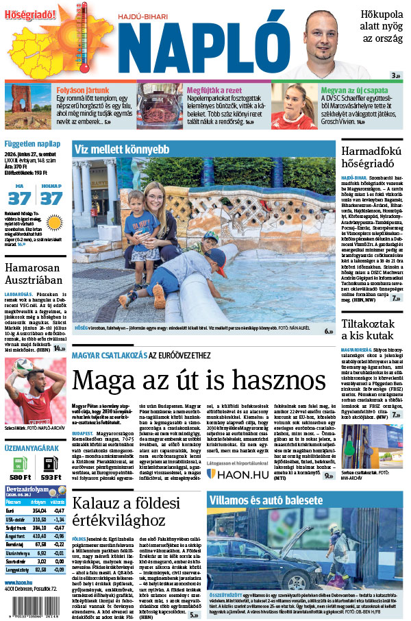 Lapszám: 2026. 06. 27.
