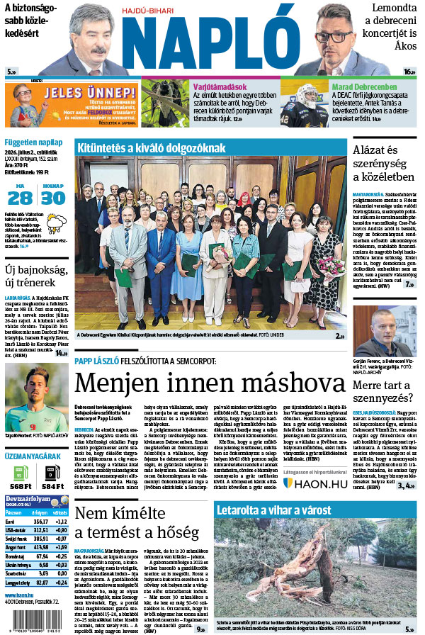 Lapszám: 2026. 07. 02.