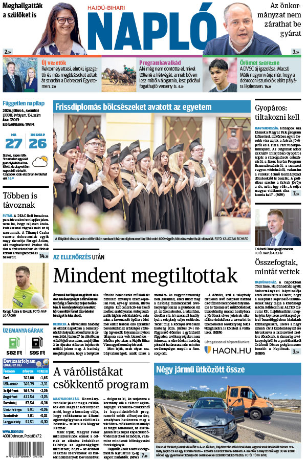 Lapszám: 2026. 07. 04.