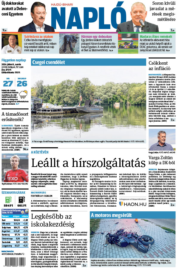 Lapszám: 2026. 07. 08.