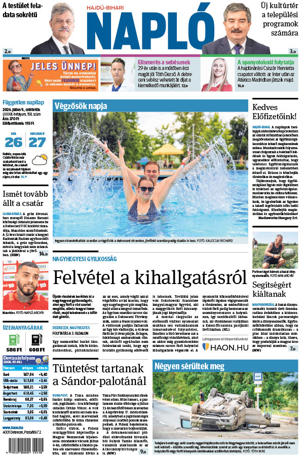 Lapszám: 2026. 07. 09.
