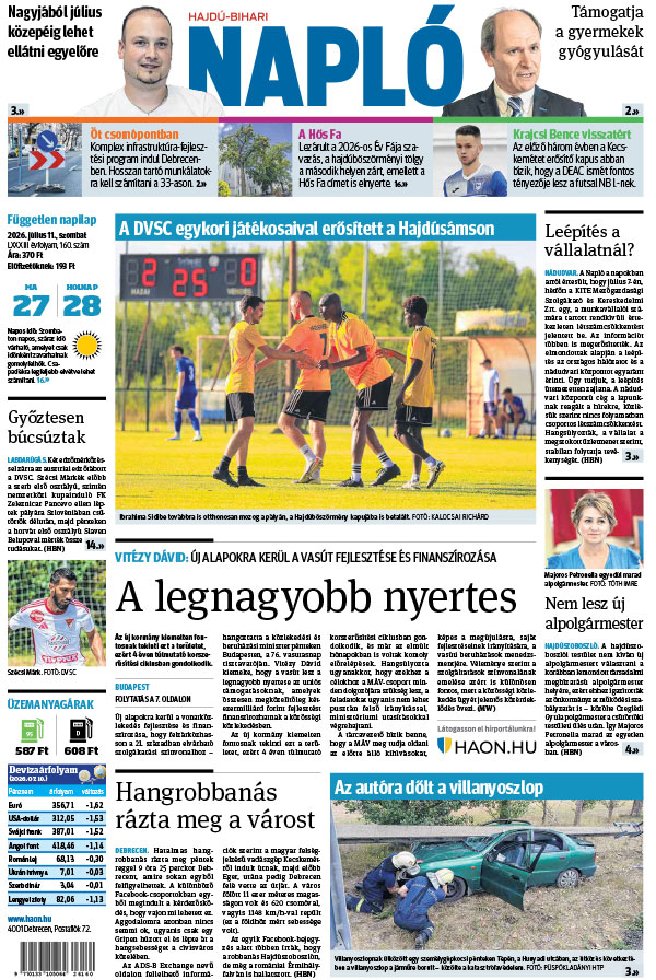 Lapszám: 2026. 07. 11.