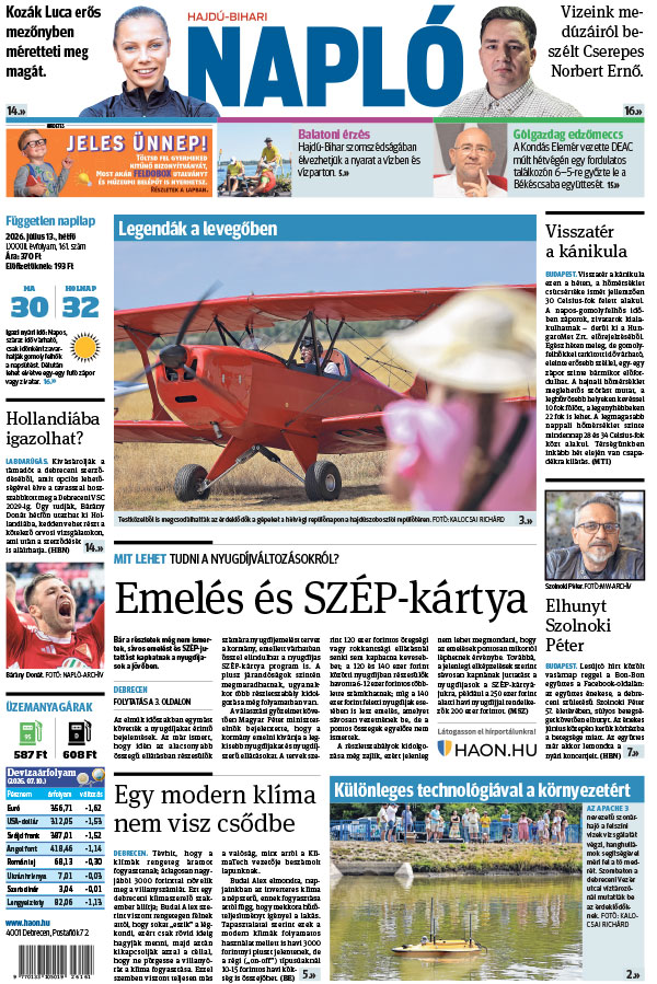 Lapszám: 2026. 07. 13.
