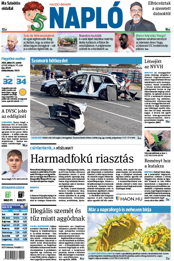Lapszám: 2026. 07. 29.